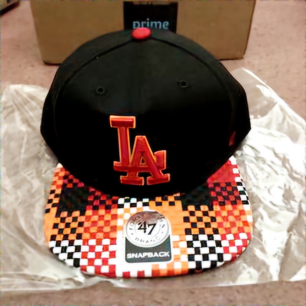 ‼️‼️Los Angeles Dodgers Black Orange LA Snapback Hat NEW‼️‼️